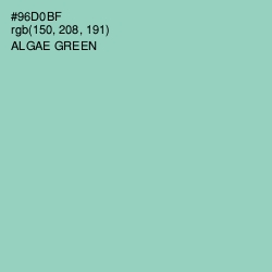 #96D0BF - Algae Green Color Image
