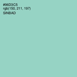 #96D3C5 - Sinbad Color Image