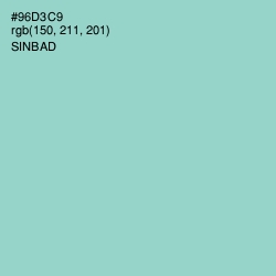 #96D3C9 - Sinbad Color Image