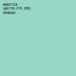 #96D7C8 - Sinbad Color Image