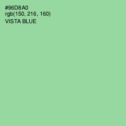 #96D8A0 - Vista Blue Color Image