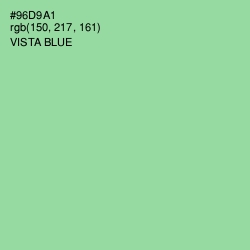 #96D9A1 - Vista Blue Color Image