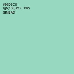 #96D9C0 - Sinbad Color Image