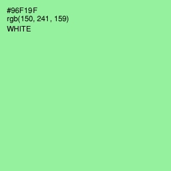 #96F19F - Mint Green Color Image