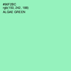 #96F2BC - Algae Green Color Image