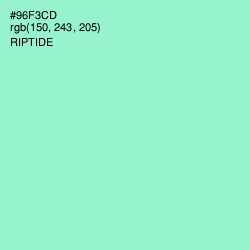 #96F3CD - Riptide Color Image