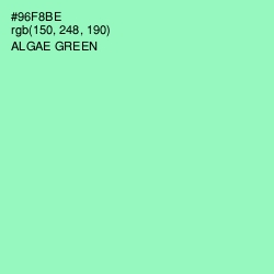 #96F8BE - Algae Green Color Image