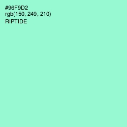 #96F9D2 - Riptide Color Image