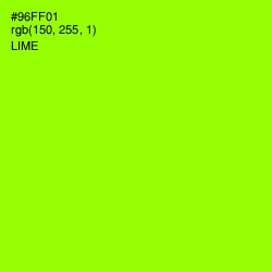 #96FF01 - Lime Color Image