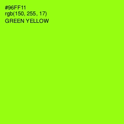 #96FF11 - Green Yellow Color Image