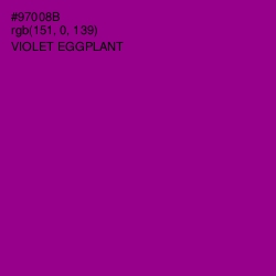 #97008B - Violet Eggplant Color Image