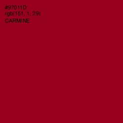 #97011D - Carmine Color Image