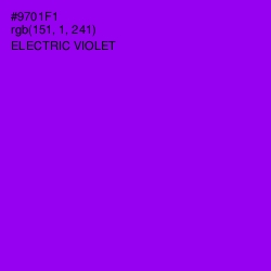 #9701F1 - Electric Violet Color Image