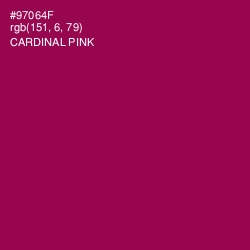 #97064F - Cardinal Pink Color Image