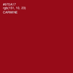 #970A17 - Carmine Color Image
