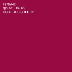 #970A42 - Rose Bud Cherry Color Image