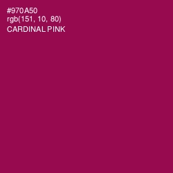 #970A50 - Cardinal Pink Color Image