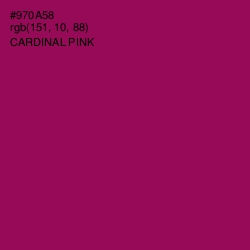 #970A58 - Cardinal Pink Color Image