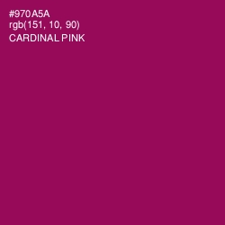 #970A5A - Cardinal Pink Color Image