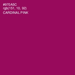 #970A5C - Cardinal Pink Color Image