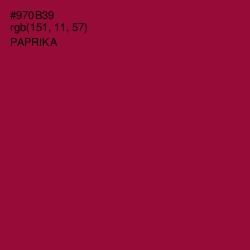 #970B39 - Paprika Color Image