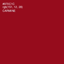 #970C1C - Carmine Color Image