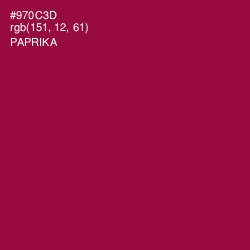 #970C3D - Paprika Color Image