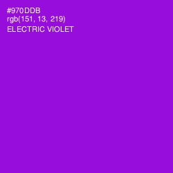 #970DDB - Electric Violet Color Image