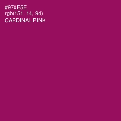 #970E5E - Cardinal Pink Color Image