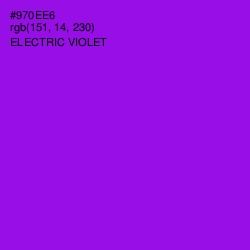#970EE6 - Electric Violet Color Image