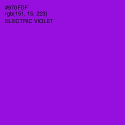 #970FDF - Electric Violet Color Image