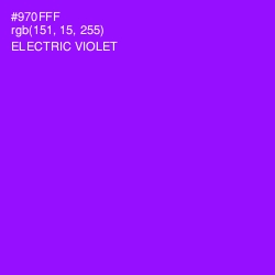 #970FFF - Electric Violet Color Image