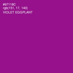 #97118C - Violet Eggplant Color Image