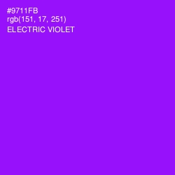 #9711FB - Electric Violet Color Image