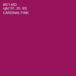 #97145D - Cardinal Pink Color Image