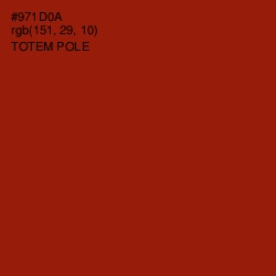 #971D0A - Totem Pole Color Image