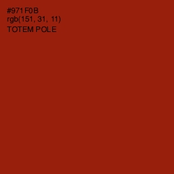 #971F0B - Totem Pole Color Image