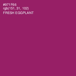 #971F66 - Fresh Eggplant Color Image
