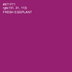 #971F71 - Fresh Eggplant Color Image