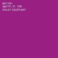 #971F81 - Violet Eggplant Color Image