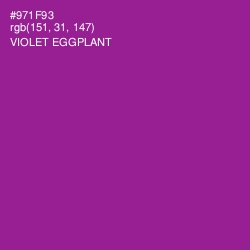 #971F93 - Violet Eggplant Color Image