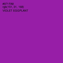 #971FA8 - Violet Eggplant Color Image