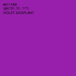 #971FAB - Violet Eggplant Color Image