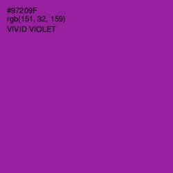 #97209F - Vivid Violet Color Image