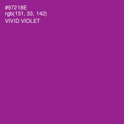 #97218E - Vivid Violet Color Image