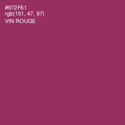 #972F61 - Vin Rouge Color Image