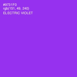 #9731F0 - Electric Violet Color Image