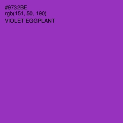 #9732BE - Violet Eggplant Color Image