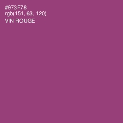 #973F78 - Vin Rouge Color Image