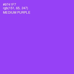 #9741F7 - Medium Purple Color Image